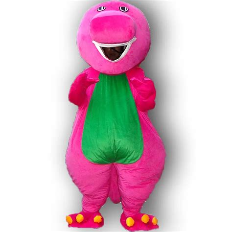 High quality of mascot costume Barney costume of adult size, free ...