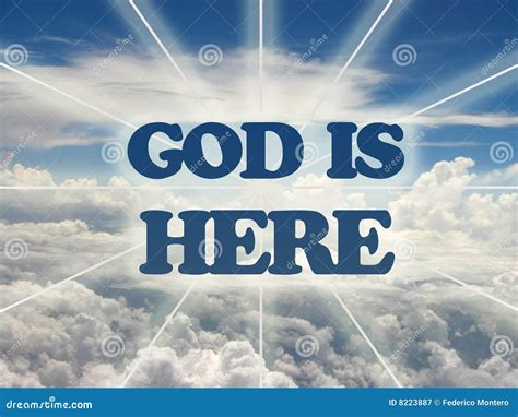 God Is Here. Royalty Free Stock Photography - Image: 8223887