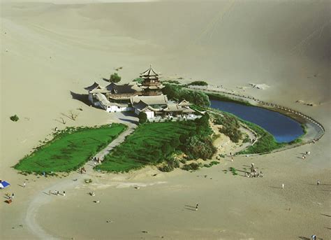 Somewhere I would like to live: Crescent Lake Oasis Gobi desert