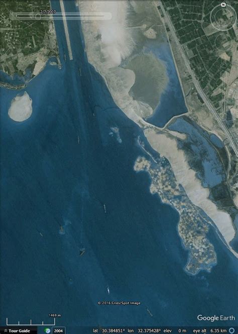 The Suez Canal expansion project - Google Earth Blog