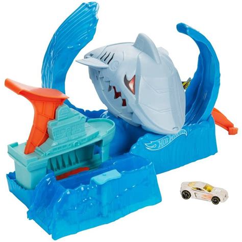 Hot Wheels City Robo Shark Frenzy Playset in 2021 | Hot wheels, Shark, Playset