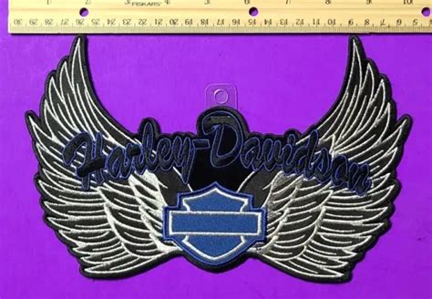 HARLEY DAVIDSON ANGEL wings patch HD shield logo motorcycle Biker reflective New $20.00 - PicClick