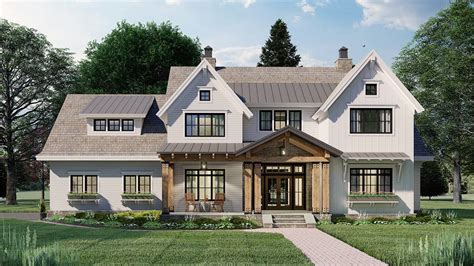 Two Story Farm House Style House Plan 8773: Pebble Brook - 8773