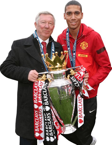 Sir Alex Ferguson & Chris Smalling Manchester United football render - FootyRenders