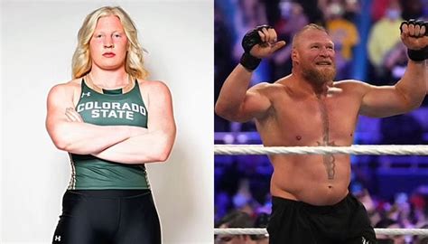 WATCH: Brock Lesnar's daughter Mya Lynn Lesnar takes internet by storm with shot put record