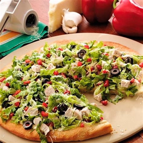 Chicken Caesar Salad Pizza - Recipes | Pampered Chef US Site