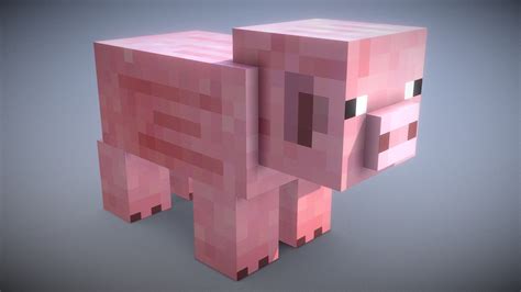 Minecraft - Pig - Download Free 3D model by Vincent Yanez (@vinceyanez ...