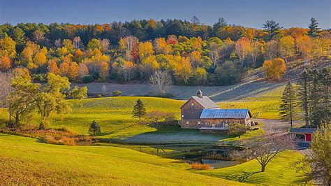 HD wallpaper: Foliage in Vermont, architecture, autumn, building, landscape | Wallpaper Flare