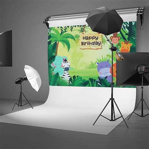 Jungle Safari Photography Backdrop Birthday Party Decor Vinyl Reusable ...