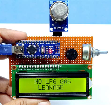 LPG gas leakage detector using Arduino