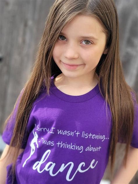 Thinking About Dance Kids Short Sleeve Tee Funny Dance Gift Love Dance Pink White Black Purple ...