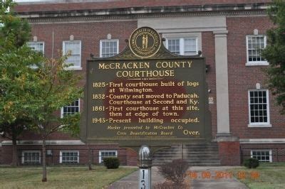 McCracken County Courthouse Historical Marker