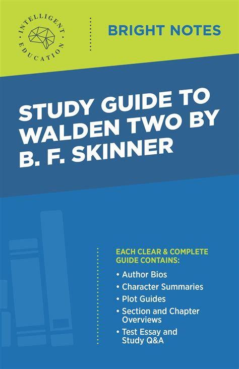 Study Guide to Walden Two by B. F. Skinner by Intelligent Education ...