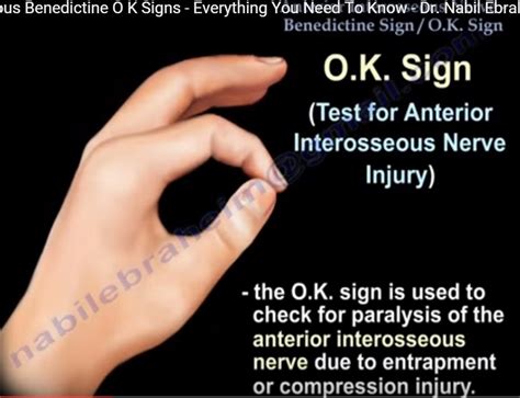 Anterior Interosseous #Nerve OK Signs — OrthopaedicPrinciples.com