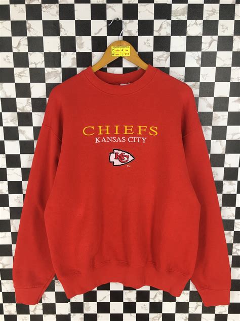 Kansas City CHIEFS Jumper Men Xlarge Vintage Kc Chiefs | Etsy ...