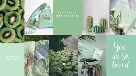 Green Aesthetic | Aesthetic desktop wallpaper, Green aesthetic, Cute ...