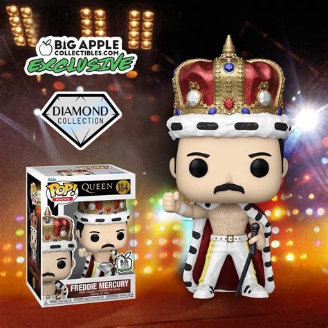 2023 NEW Freddie Mercury King Diamond Glitter Funko Pop!