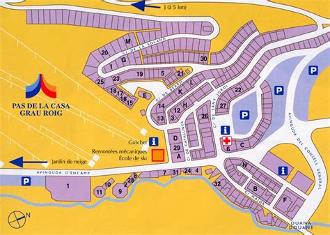 Maps of Pas de la Casa ski resort in Andorra | SNO