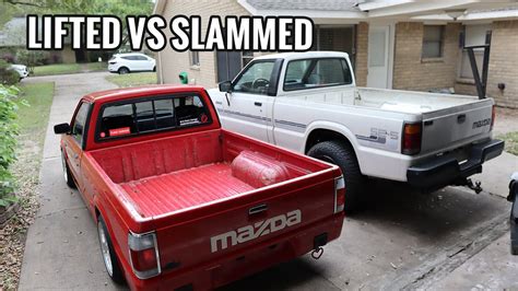 Lifted vs Slammed: Height and Clearance Comparison | Mazda B2200 B2000 ...