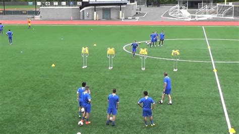 Midfielder Turn Drill - YouTube | Soccer training, Soccer practice ...