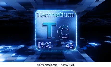 Modern Periodic Table Element Technetium 3d Stock Illustration ...