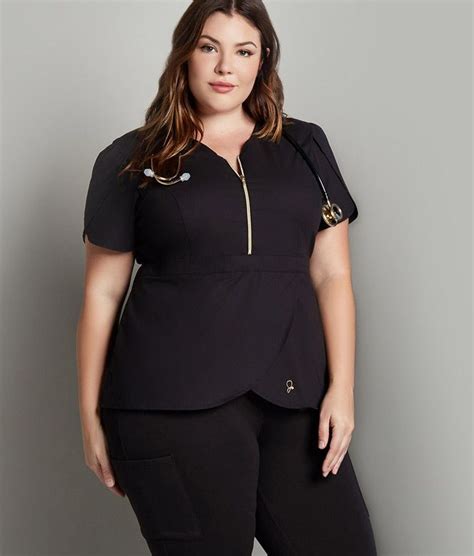 Women's Plus Size Scrubs | Stylish scrubs, Medical scrubs outfit, Cute scrubs uniform