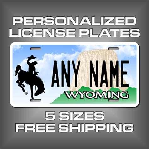 Wyoming License Plate - Etsy