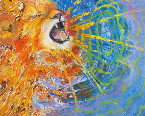 Prophetic Sketch Painting 25 Lion of Judah awakens with a ROAR Painting ...