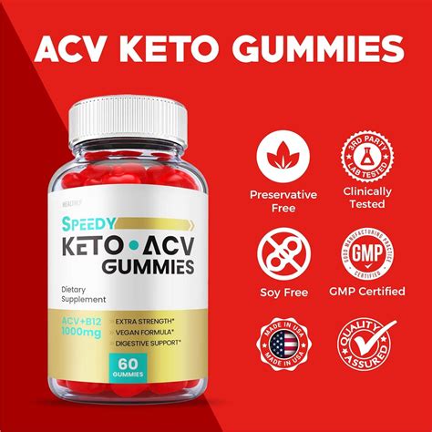 Speedy Keto ACV Gummies - Advanced Formula for Weight Loss - Vegan ...