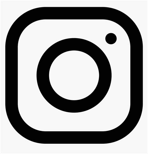 Computer Icons Logo - Instagram Logo Black White Png, Transparent Png ...