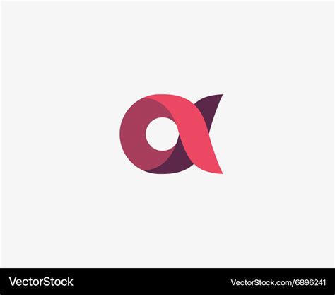 Abstract letter a alpha logo design template Vector Image