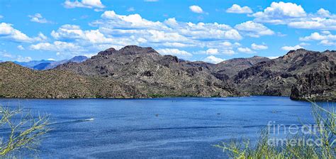 Saguaro Photograph - Saguaro Lake in Arizona by Suzanne Wilkinson ...