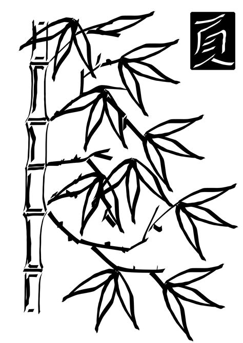 Clipart - Freehand bamboo