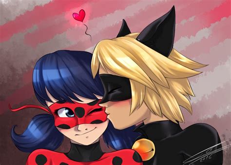 Ladybug and cat noir kiss - scoutlopez