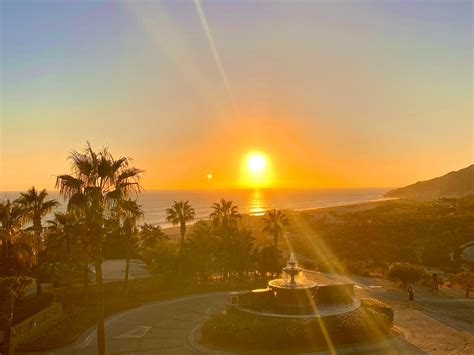 Beautiful sunset in Cabo San Lucas, Mexico at Pueblo Bonito, Sunset ...