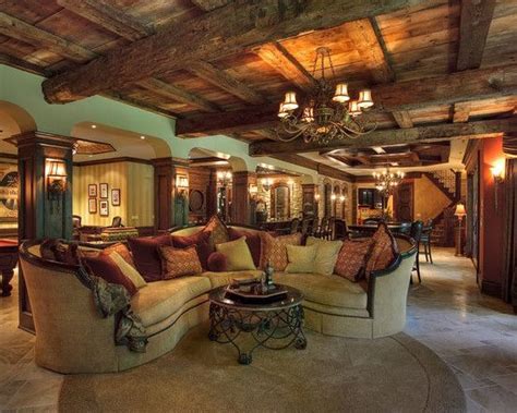 15 Outstanding Rustic Basement Design | Rustic basement, Basement ...