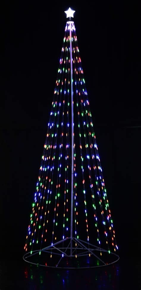 Outdoor LED Cone Tree | Outdoor christmas tree, Outdoor christmas ...