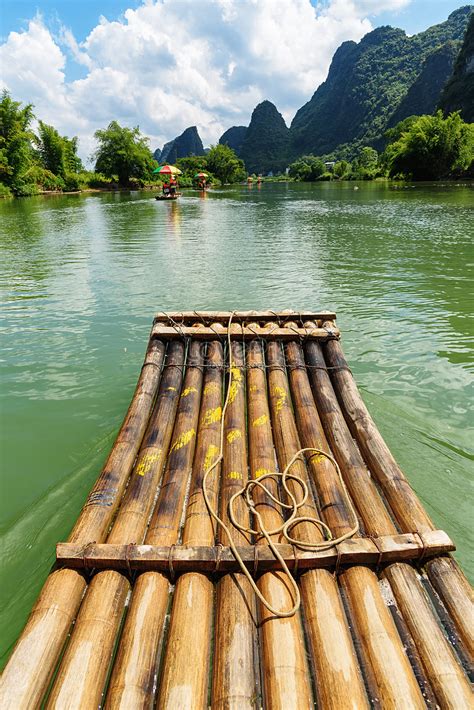 Li River Rafting Bamboo Raft Bamboo Raft Picture And HD Photos | Free Download On Lovepik