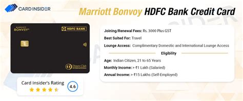 Marriott Bonvoy HDFC Bank Credit Card - Benefits & Features