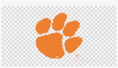 Clemson Paw Clipart Clemson University Clemson Tigers - Clemson Football Logo Transparent PNG ...