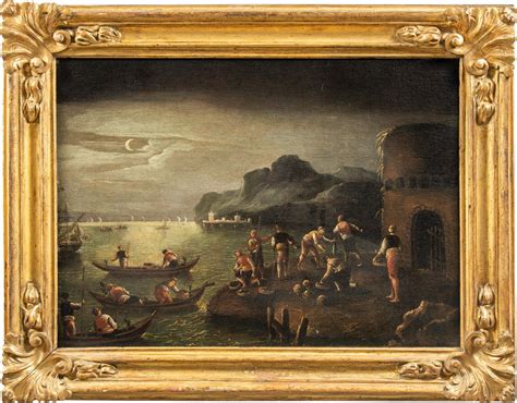 Unknown - Baroque Italian painter - 17th century landscape painting ...