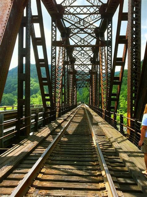 Train Trestle across the New River at Thurmond Railroad Bridge, Railway Bridges, Railroad Tracks ...