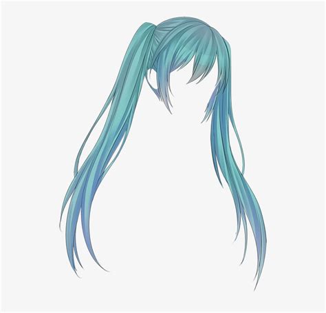 Hatsune Miku Hair Png Transparent PNG - 524x706 - Free Download on NicePNG