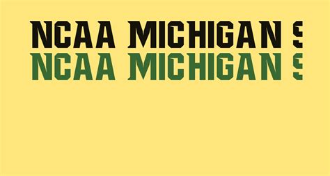 NCAA Michigan St Spartans free Font - What Font Is