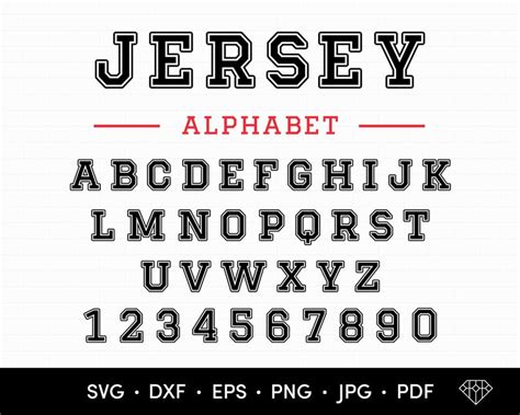 Jersey Letters SVG Jersey Font SVG Jersey Numbers SVG | Etsy Numbers Font, Alphabet And Numbers ...