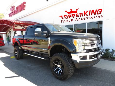 Black Ford F250 with LEER 700 Series Lid - TopperKING : TopperKING ...