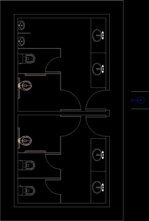 Public Bathroom DWG Block for AutoCAD • Designs CAD