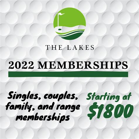 Memberships - The Lakes Golf Club