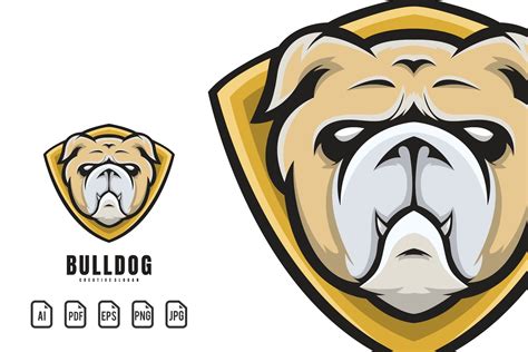 Bulldog Mascot Logo Graphic by maxs_graphic · Creative Fabrica