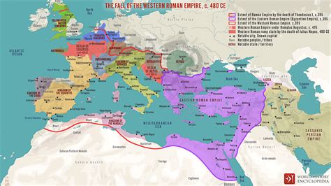 The Fall of the Western Roman Empire, c. 480 CE (Illustration) - World History Encyclopedia